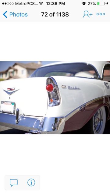 1956 Dusk Plum / India Ivory Chevrolet Bel Air/150/210 Sedan