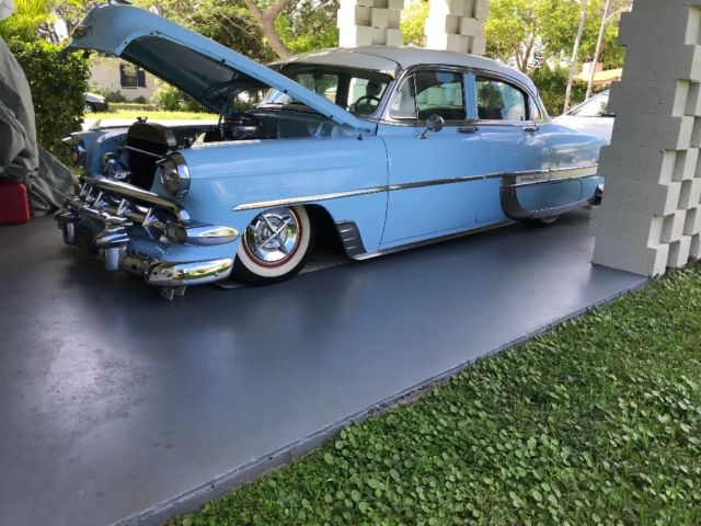 1954 Blue Chevrolet Bel Air/150/210 Coupe