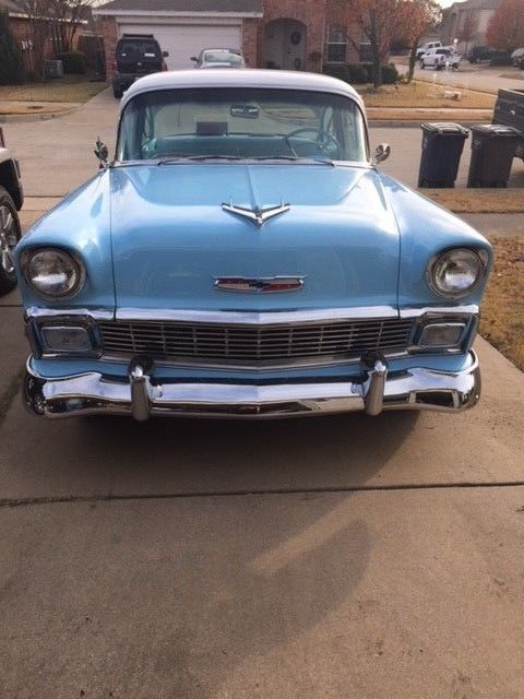 1956 Turquoise/White Chevrolet Bel Air/150/210 Sedan