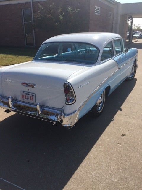 1956 Turquoise/White Chevrolet Bel Air/150/210 Sedan