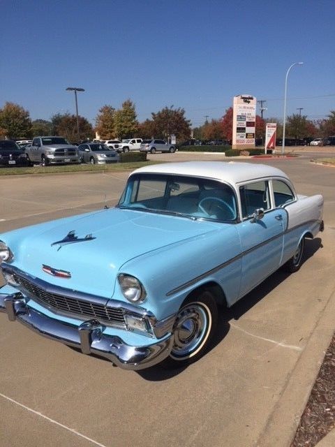1956 Turquoise/White Chevrolet Bel Air/150/210 Sedan