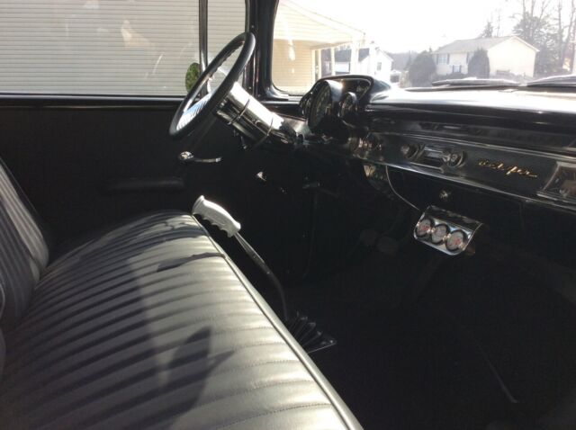 1957 Black Chevrolet Bel Air/150/210 Coupe