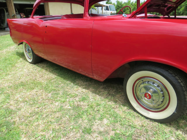 1957 Red Chevrolet Bel Air/150/210 Coupe