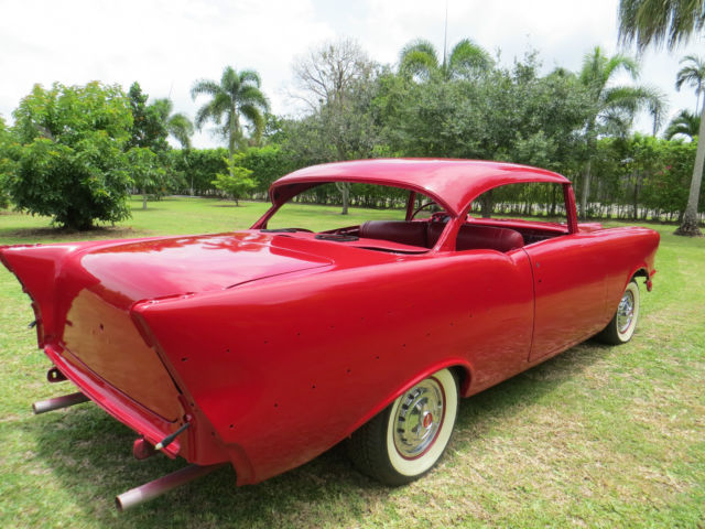 1957 Red Chevrolet Bel Air/150/210 Coupe