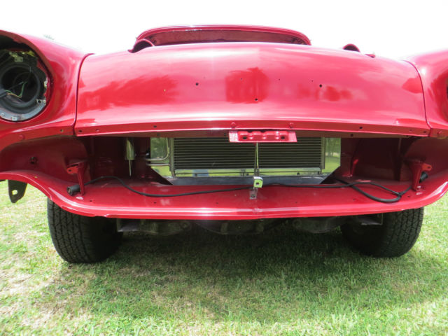 1957 Red Chevrolet Bel Air/150/210 Coupe