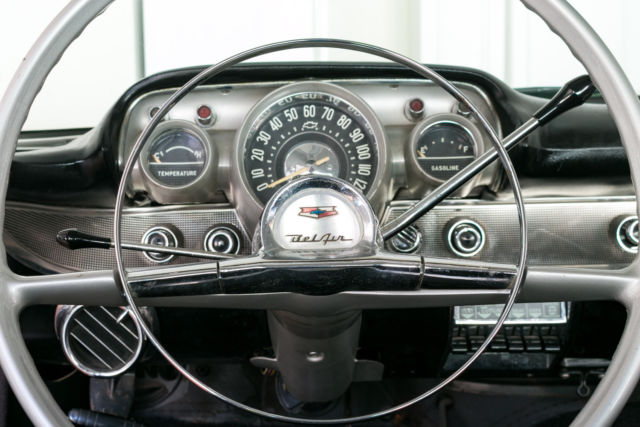 1957 Dusk Pearl and Ivory Chevrolet Bel Air/150/210 Sedan