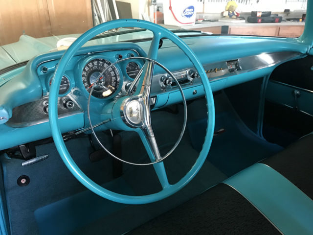 1957 Tropical Turquoise, India Ivory exterior Chevrolet Bel Air/150/210
