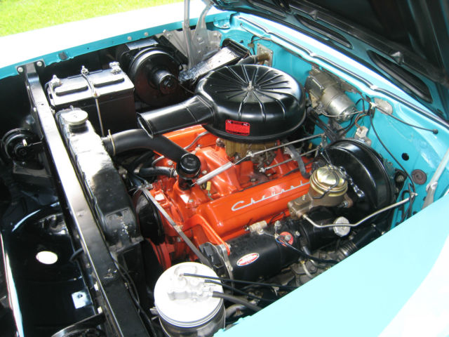 1957 Tropical Turquoise, India Ivory exterior Chevrolet Bel Air/150/210