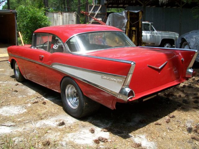 1957 Red Chevrolet Bel Air/150/210