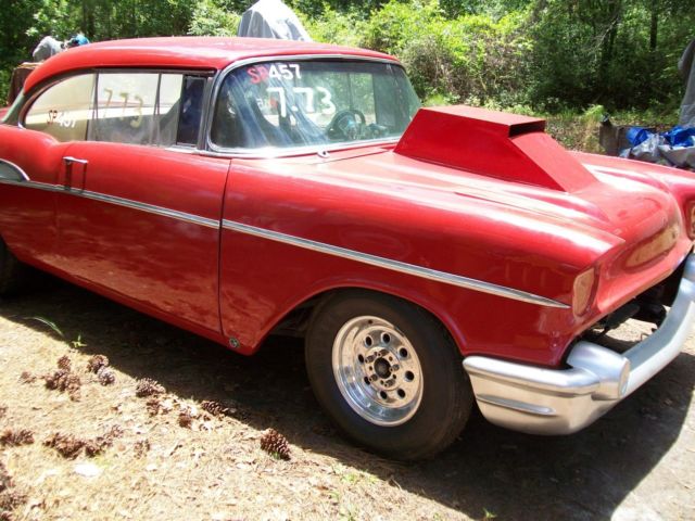 1957 Red Chevrolet Bel Air/150/210