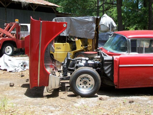 1957 Red Chevrolet Bel Air/150/210