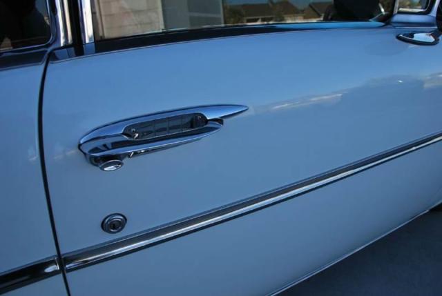 1957 White Chevrolet Bel Air/150/210 Sedan