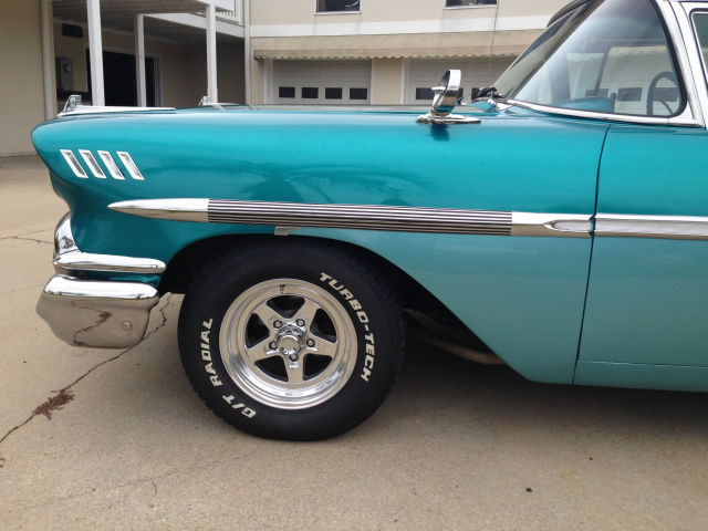 1958 Blue Chevrolet Bel Air/150/210 Coupe