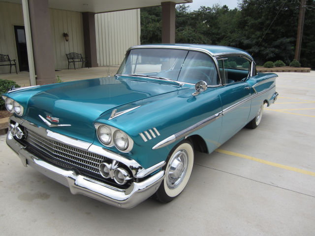 1958 Blue Chevrolet Bel Air/150/210 Coupe