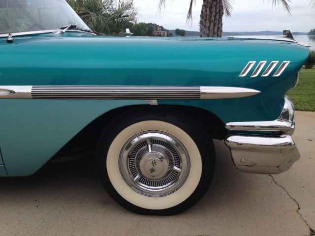 1958 Blue Chevrolet Bel Air/150/210 Coupe