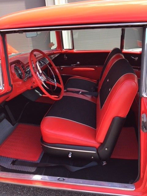 1957 Matador Red Chevrolet Bel Air/150/210 2 door hard top