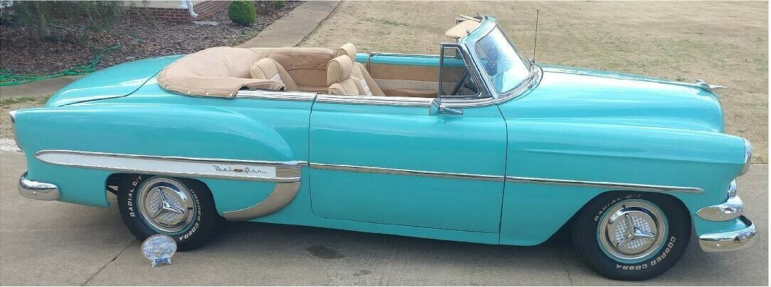 1954 Turquoise / White Chevrolet Bel Air/150/210 Convertible