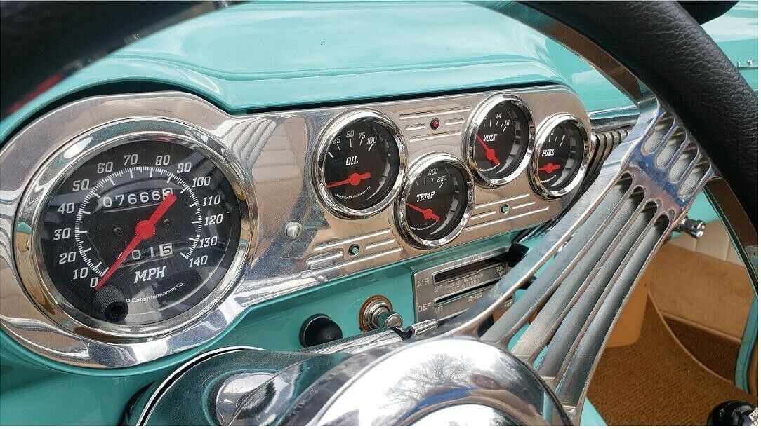 1954 Turquoise / White Chevrolet Bel Air/150/210 Convertible