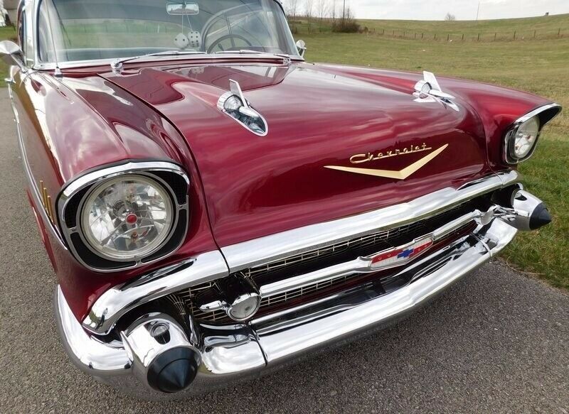 1957 Wine Berry Chevrolet Bel Air/150/210 2 Door