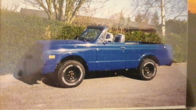 1972 Blue Chevrolet Blazer Convertible