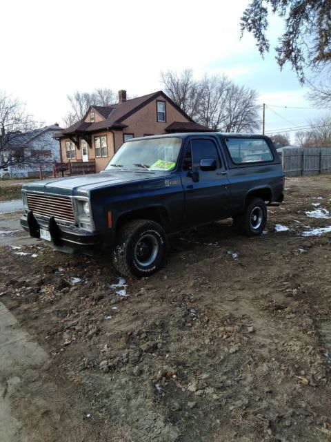 1977 Blue Chevrolet Blazer