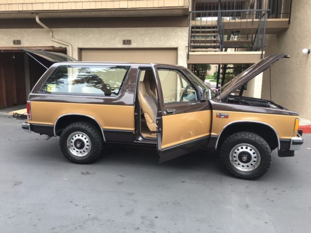 1984 Brown and Tan Chevrolet Blazer Two door