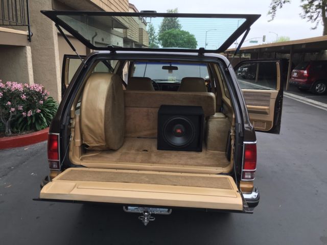 1984 Brown and Tan Chevrolet Blazer Two door