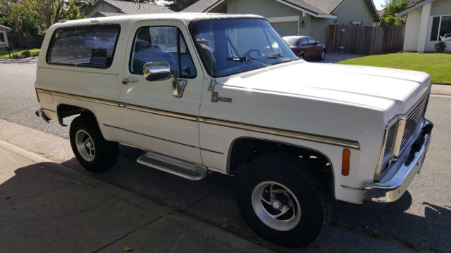 1980 White Chevrolet Blazer Cab & Chassis