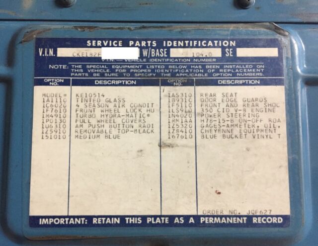 1972 Other Chevrolet Blazer SUV