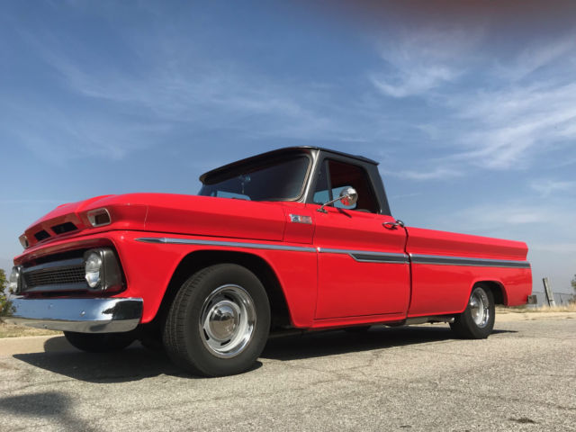 1965 Red Chevrolet C-10 Standard Cab Pickup