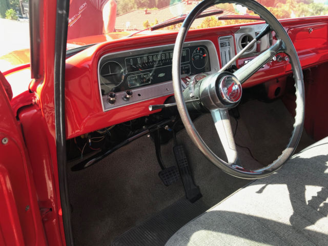 1965 Red Chevrolet C-10 Standard Cab Pickup