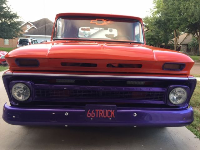 1966 Orange purple design Chevrolet C-10 Standard Cab Pickup
