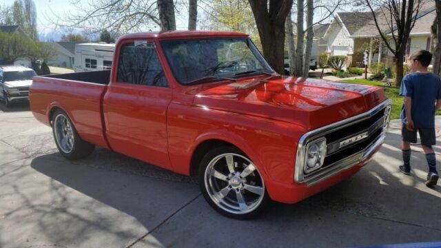 1970 Orange Chevrolet C-10 short bed