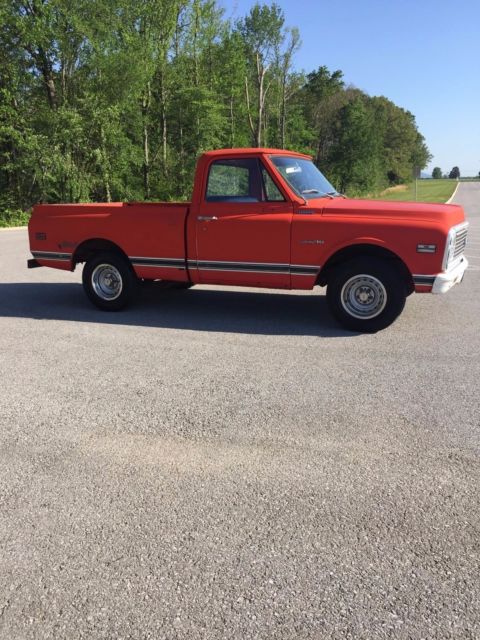 1971 Red Chevrolet C-10 Standard Cab Pickup