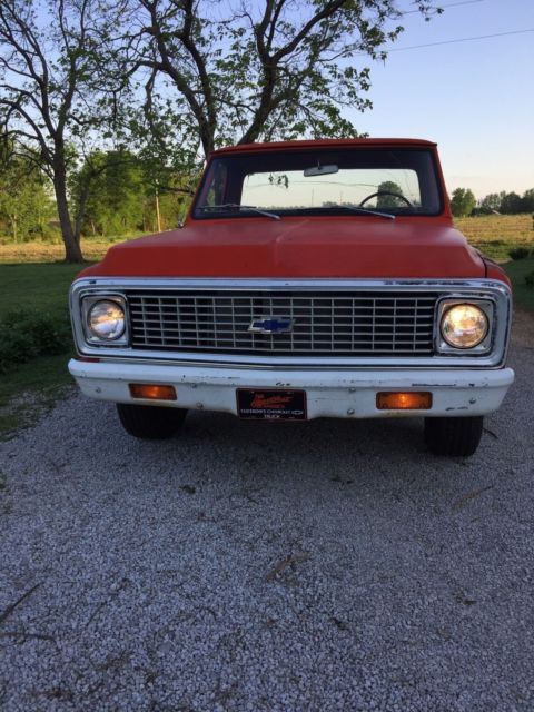 1971 Red Chevrolet C-10 Standard Cab Pickup