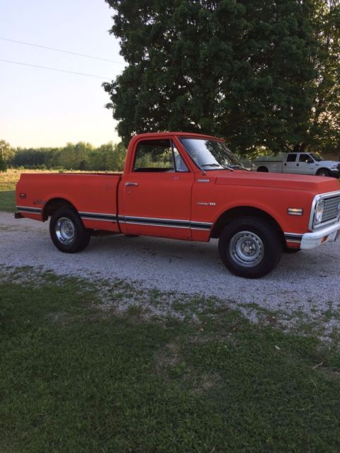 1971 Red Chevrolet C-10 Standard Cab Pickup