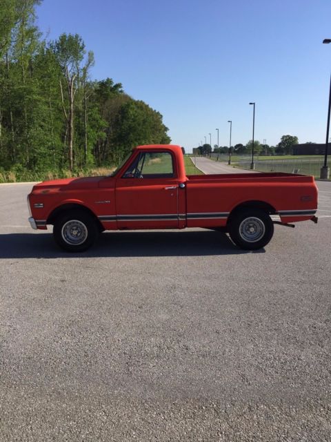 1971 Red Chevrolet C-10 Standard Cab Pickup