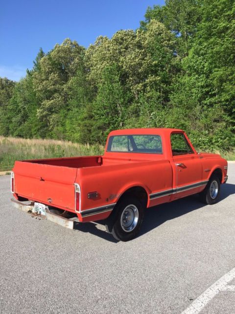 1971 Red Chevrolet C-10 Standard Cab Pickup