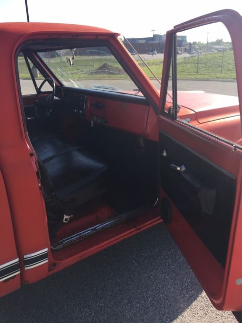 1971 Red Chevrolet C-10 Standard Cab Pickup