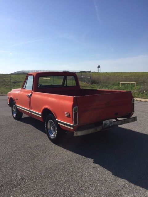 1971 Red Chevrolet C-10 Standard Cab Pickup
