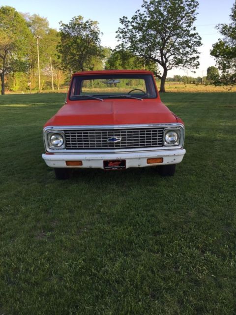1971 Red Chevrolet C-10 Standard Cab Pickup