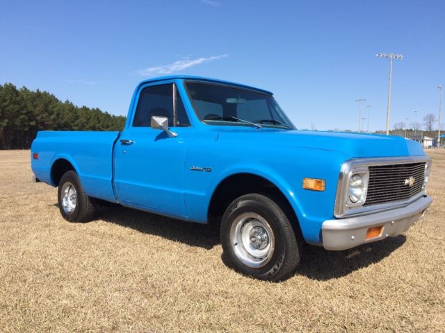 1971 Blue Chevrolet C-10 Standard Cab Pickup