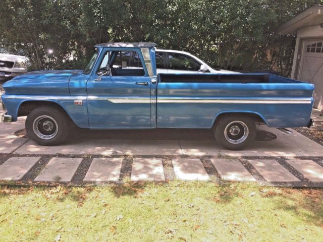 1966 Blue Chevrolet C-10 Extended Cab Pickup