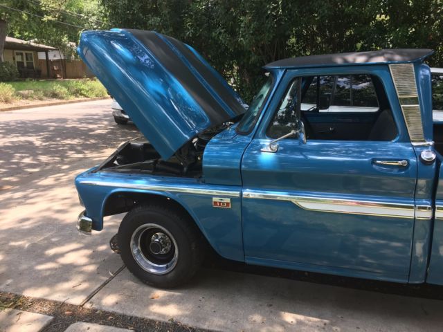 1966 Blue Chevrolet C-10 Extended Cab Pickup