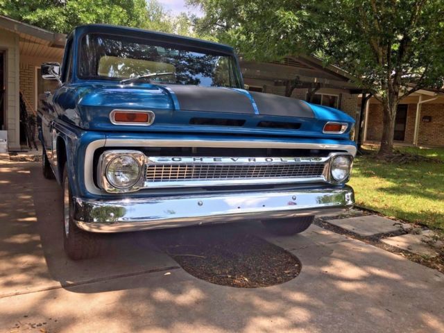 1966 Blue Chevrolet C-10 Extended Cab Pickup