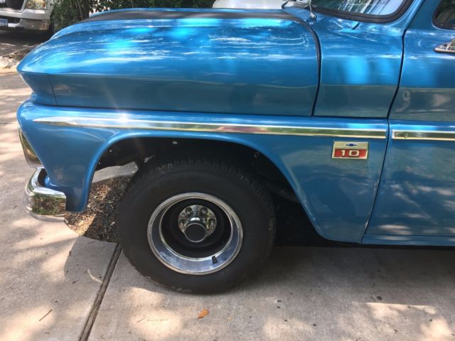 1966 Blue Chevrolet C-10 Extended Cab Pickup