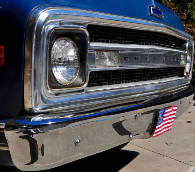 1969 Blue Chevrolet C-10 Standard Cab Pickup