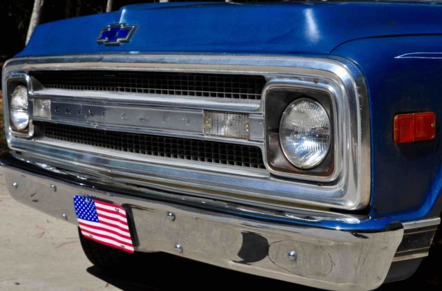 1969 Blue Chevrolet C-10 Standard Cab Pickup