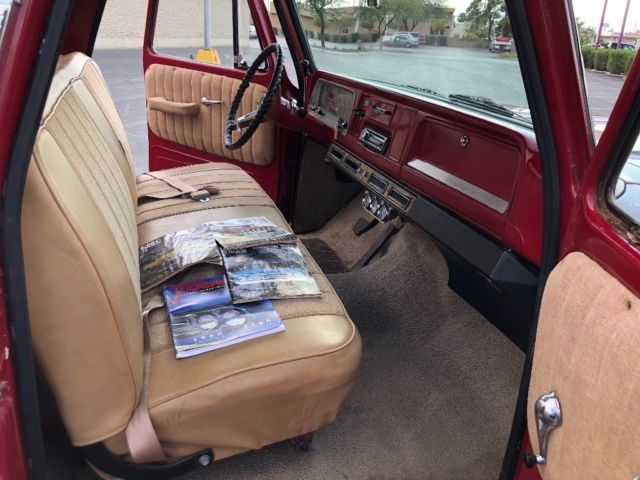 1966 Burgundy Chevrolet Other Pickups Standard Cab Pickup