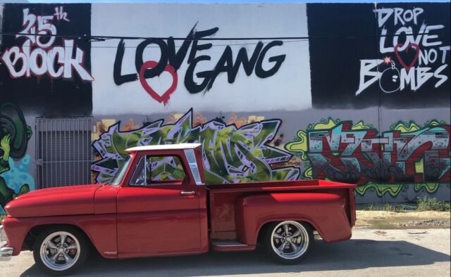 1965 Red Chevrolet C-10 Sidestep